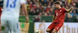 Xabi Alonso von München erzielt das 1:0. 