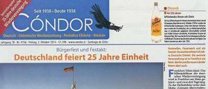 Der „Cóndor“ fliegt. Die Ausgabe zu 25 Jahren deutsche Einheit gehörte zu den Höhepunkten im Erscheinungsjahr 2015.