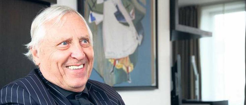 Meist heiter. Peter Greenaway beim Interview in einem Berliner Hotelzimmer. 