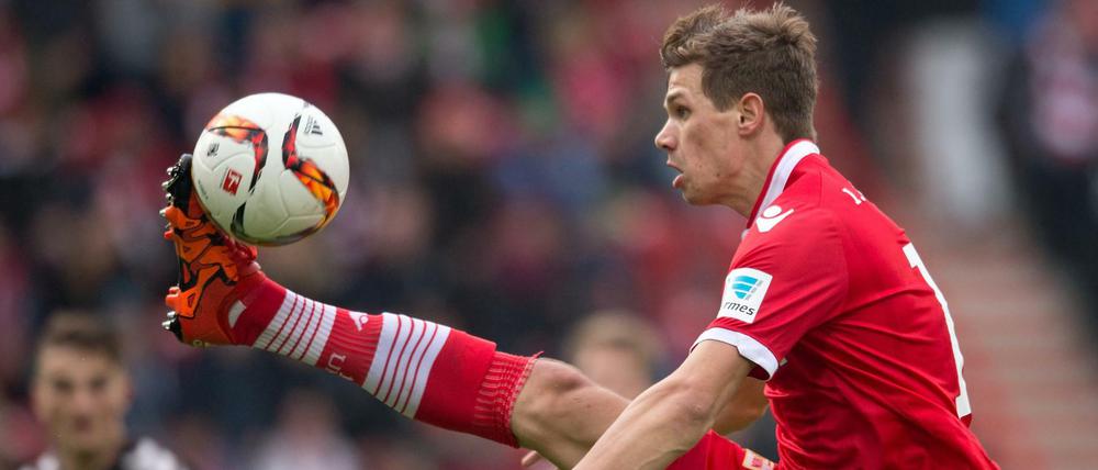 Nach Maximilian Thiels Führungstreffer kurz vor der Halbzeitpause konnte der 1. FC Union den Vorsprung nicht über die Zeit bringen.