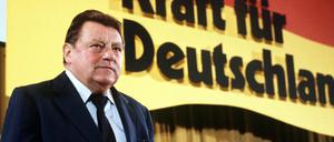 Der damalige Ministerpräsident von Bayern und CSU-Vorsitzende Franz Josef Strauß.