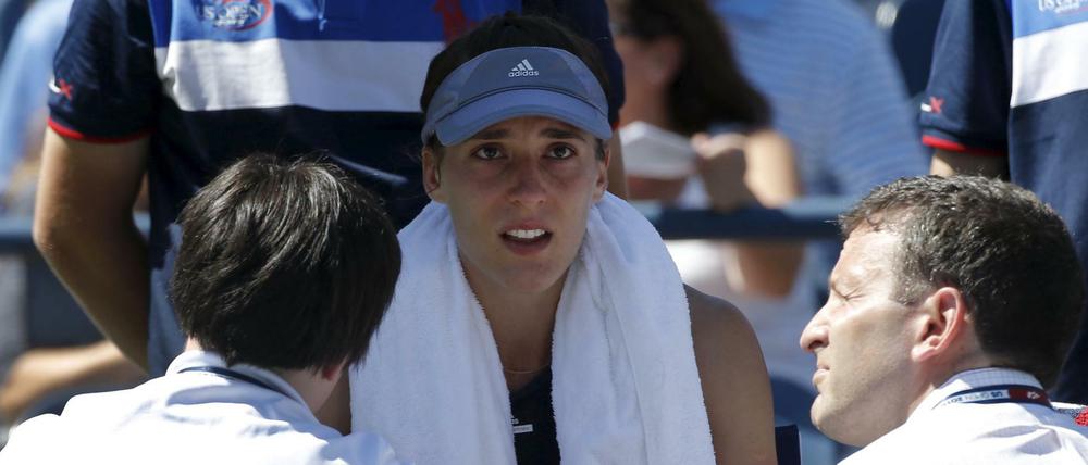 Andrea Petkovic hatte mit Kreislaufproblemen zu kämpfen.