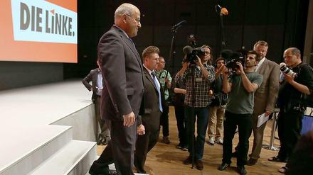 Runter von der Bühne. Gregor Gysi am Sonntag in Bielefeld.