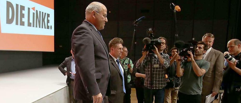 Runter von der Bühne. Gregor Gysi am Sonntag in Bielefeld.