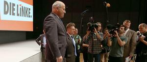 Runter von der Bühne. Gregor Gysi am Sonntag in Bielefeld.