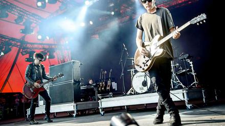 Die Rockband Black Rebel Motorcycle Club 2013 beim Roskilde-Festival
