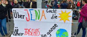 1500 Menschen demonstrierten in Jena am Samstag gegen Rechts