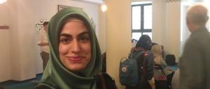 Mit Hang zur Öffentlichkeit: Betül Ulusoy am Sonntag in der Sehitlik-Moschee.