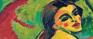 "Sitzendes Mädchen (Moritzburg)" (1910) von Max Pechstein.