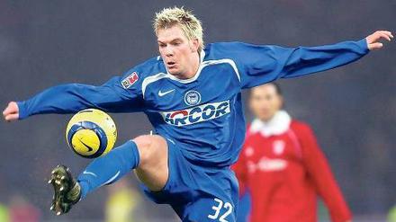 Thorben Marx war nach dem Aufstieg 1997 der erste Spieler aus der eigenen Jugend, der es bei Hertha BSC zum Stammspieler brachte. An diesem Samstag endet seine Karriere als Profifußballer bei Borussia Mönchengladbach. 