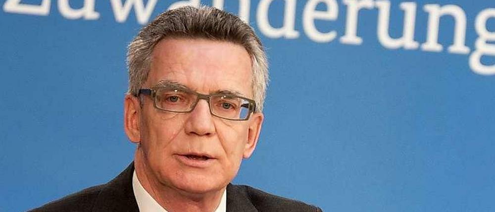Thomas de Maiziere, Bundesinnenminister.