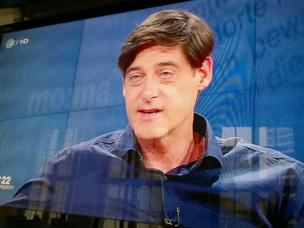 Tagesspiegel-Chefredakteur Lorenz Maroldt am Mittwoch bei der Presseschau im ZDF-Morgenmagazin.