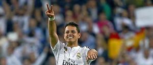 Das war's! Chicharito feiert sein Siegtor für Real.