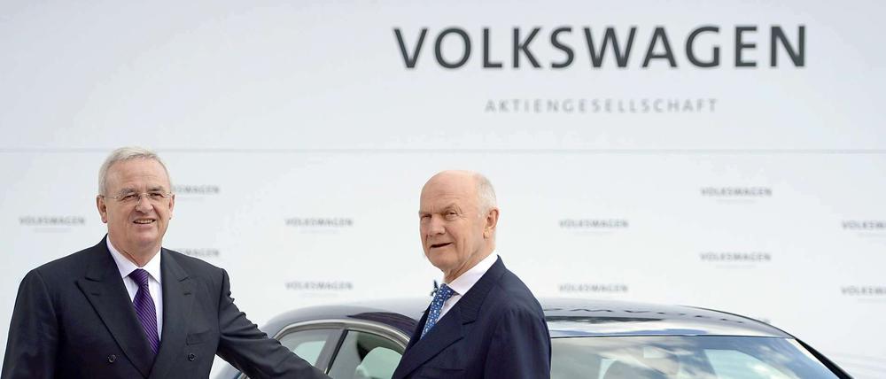 Martin Winterkorn (links) und Ferdinand Piëch in besseren Zeiten.