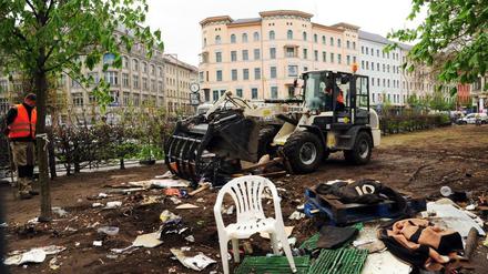 April 2014: Vor einem Jahr wurde das Camp in Berlin-Kreuzberg geräumt.