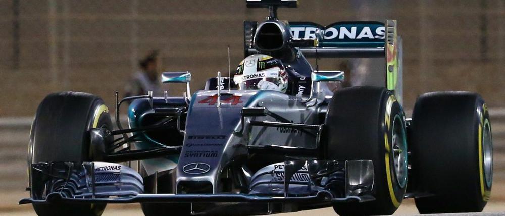 Souveränes Rennen: Mercedes-Pilot Lewis Hamilton gewann in Bahrain.