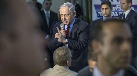 Bange machen. Israels Premier Netanjahu warnt davor, dass andere Spitzenpolitiker einen Ausgleich mit den Palästinensern oder mit dem Iran suchen könnten. 