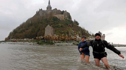Nicht ungefährlich. Das Wasser kam rasend schnell.