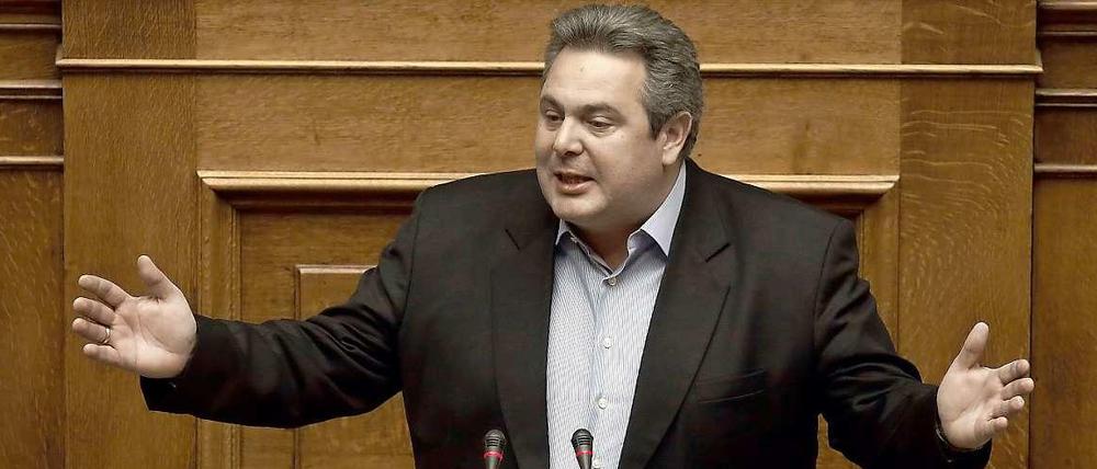Panos Kammenos, rechtspopulistischer Verteidigungsminister Griechenlands..