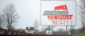 Zwar will eine Mehrheit der Berliner offenbar die olympischen Spiele in der Hauptstadt - es gibt aber auch sehr viele Kritiker. 