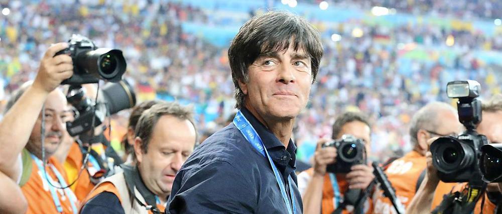Der Erfolg soll bleiben. Joachim Löw bei der WM 2014 in Brasilien.