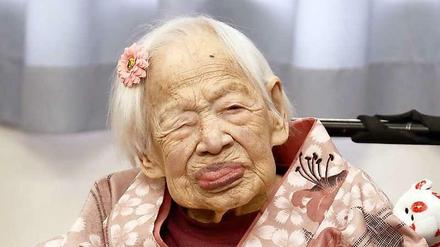Sie ist die älteste Frau der Welt: Die Japanerin Misao Okawa ist am Donnerstag 117 Jahre alt geworden.
