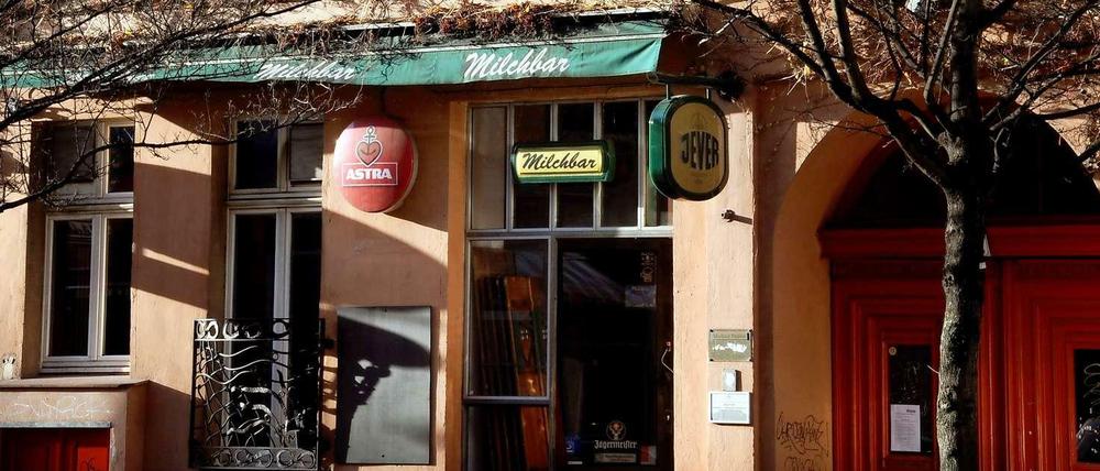 Die Milchbar in der Manteuffelstraße.