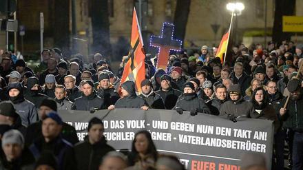 Biedermänner - oder Brandstifter? Bei Protesten wie "Pegida" mischen sie sich.