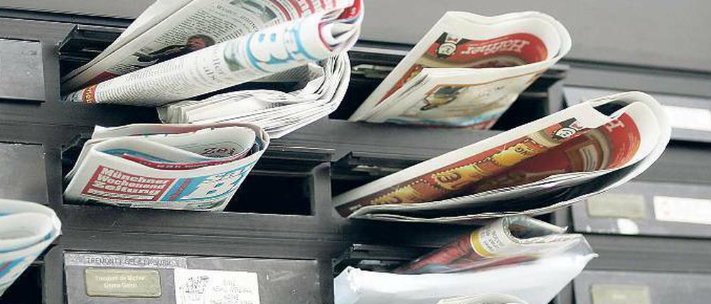Das Objekt der Begierde. Es braucht eine Menge Logistik, bis der Abonnent am Morgen seine Zeitung aus dem Briefkasten holen kann. 