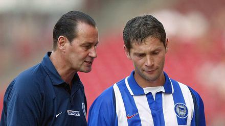 Huub Stevens und Pal Dardai, als dieser noch aktiv gespielt hat.