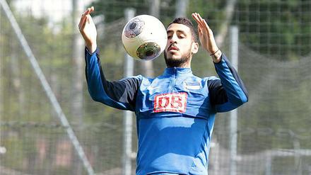 Tolga Cigerci trainiert wieder bei Hertha wieder mit der Mannschaft.
