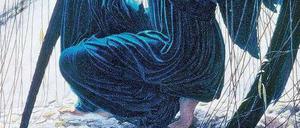 Ahnung. Carlos Schwabe: Der Tod und der Totengräber, 1895