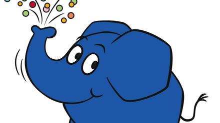 Trörööö. Der kleine blaue Elefant wird 40