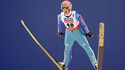 Severin Freund spring in Falun zu WM-Silber.