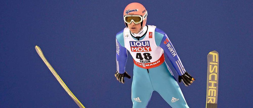 Severin Freund spring in Falun zu WM-Silber.