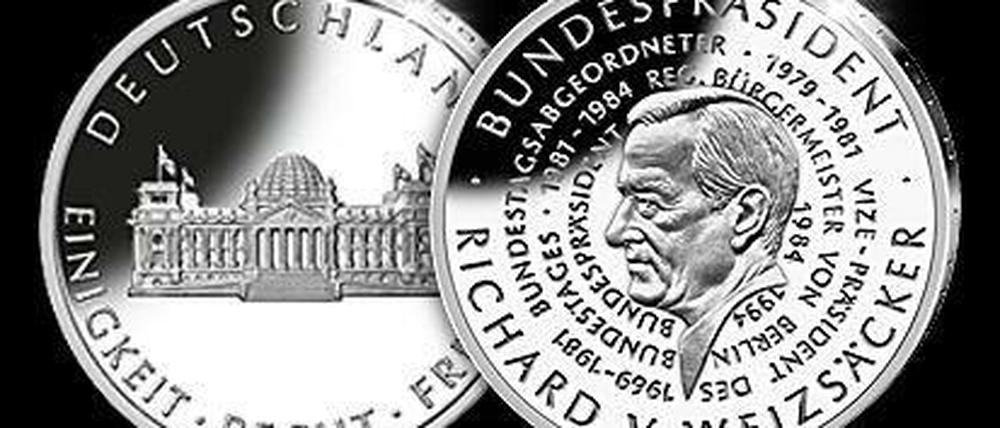 Funkelnde Erinnerung: Zu Ehren Richard von Weizsäckers gibt es nun eine Medaille.