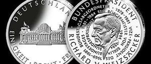 Funkelnde Erinnerung: Zu Ehren Richard von Weizsäckers gibt es nun eine Medaille.
