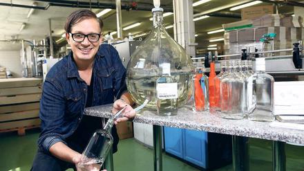 Vincent Honrodt in der Produktionshalle