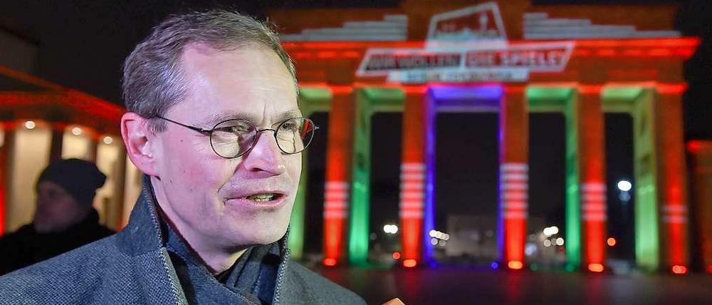 Nur ein Grußwort gibt es vom Regierenden für die Bürger, an der Diskussion nimmt er nicht teil.