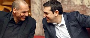 Griechenlands Finanzminister Yanis Varoufakis und Regierungschef Alexis Tsipras.