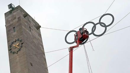Baustelle Olympische Spiele in Berlin. 
