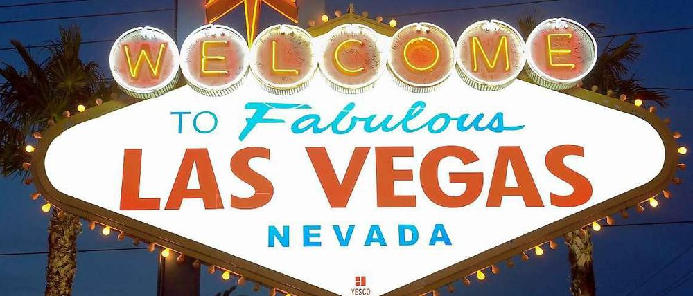 Das leuchtende Begrüßungsschild begrüßt seit 1959 die Besucher von Las Vegas (USA). Auch der Chef des "Vice"-Magazins hat es hier ordentlich krachen lassen.