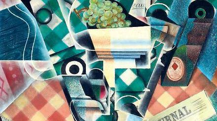 Juan Gris’ kubistisches Bild „Nature morte à la nappe à carreaux“ (Ausschnitt) brachte bei Christie’s 57 Millionen Dollar. 