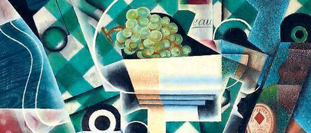 Juan Gris’ kubistisches Bild „Nature morte à la nappe à carreaux“ (Ausschnitt) brachte bei Christie’s 57 Millionen Dollar.