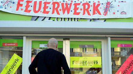 Manche Feuerwerksverkaufstellen existieren nur für kurze Zeit.