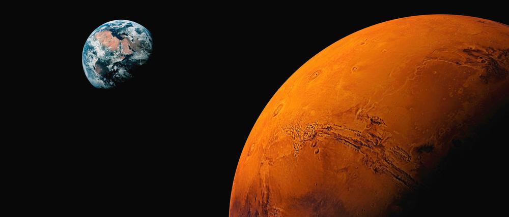Auf zum Mars. Mehrere Raumfahrtnationen planen unbemannte Missionen zum Roten Planeten. Später sollen auch Astronauten dorthin reisen.