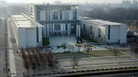 Im Visier der Geheimdienste: Das Bundeskanzleramt in Berlin.
