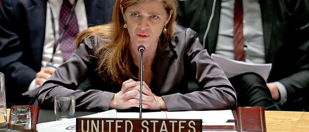Für die USA kritisierte Botschafterin Samantha Power die Resolution.