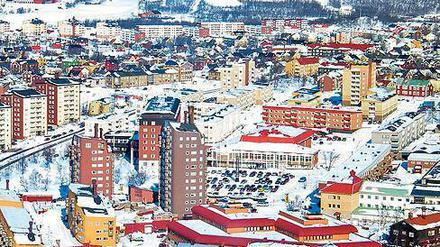 Kiruna, die nördlichste Stadt Schwedens, muss umziehen.