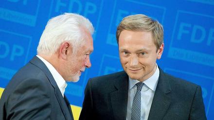 Bunte Farben, klare Worte: FDP-Chef Christian Lindner (rechts) und sein Vize Wolfgang Kubicki wollen die Liberalen mit dem Dreikönigstreffen wieder auf die Erfolgsspur führen.